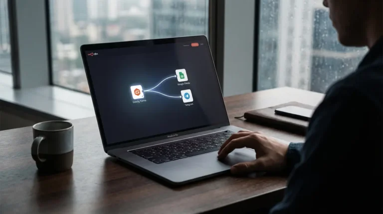 اتصال گراویتی فرم در n8n با استفاده از وب‌هوک برای اتوماسیون