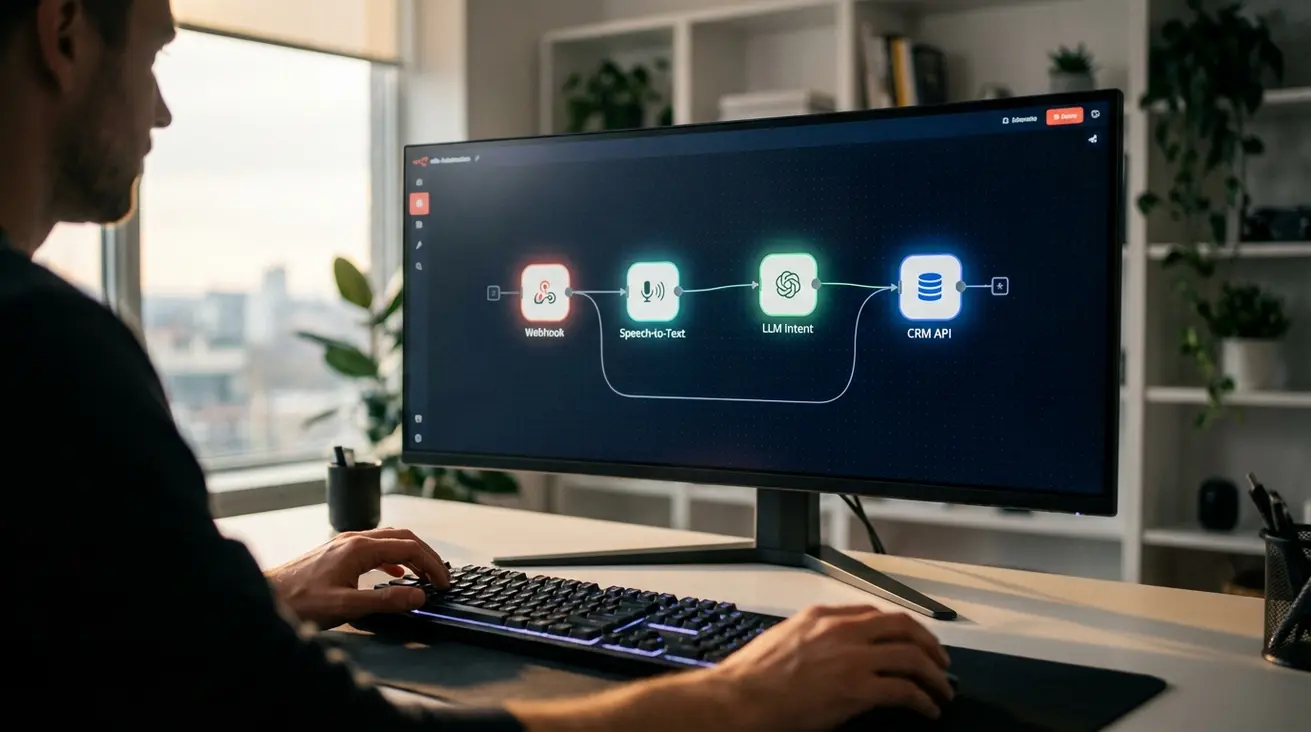 اتوماسیون مرکز تماس با n8n