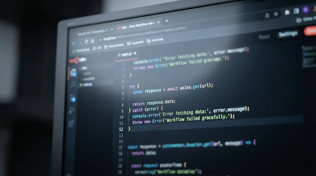 مدیریت خطا در نود Code