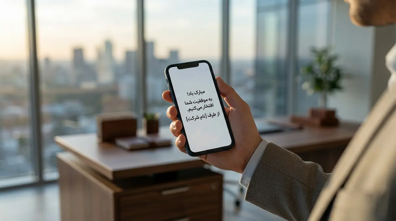 پیام تبریک هوشمند مشتری